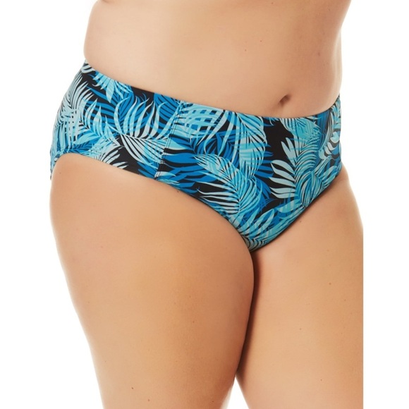 Women's Palm Printed Mid Rise Bottom - Picture 3 of 6